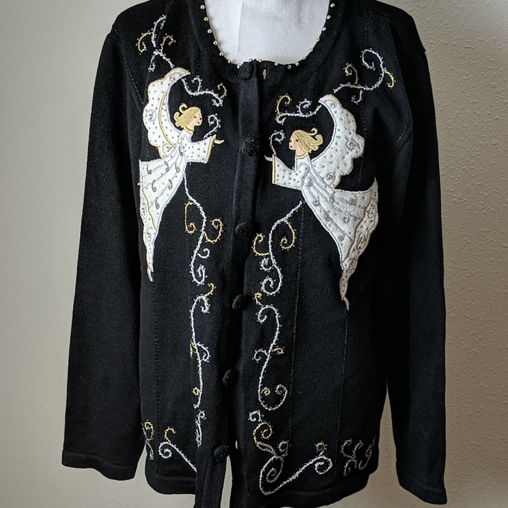 Quacker Factory Cardigan- Christmas